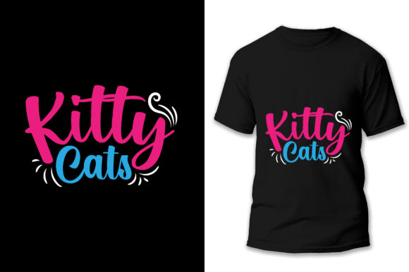 Awesome Typography Cat T-shirt Design