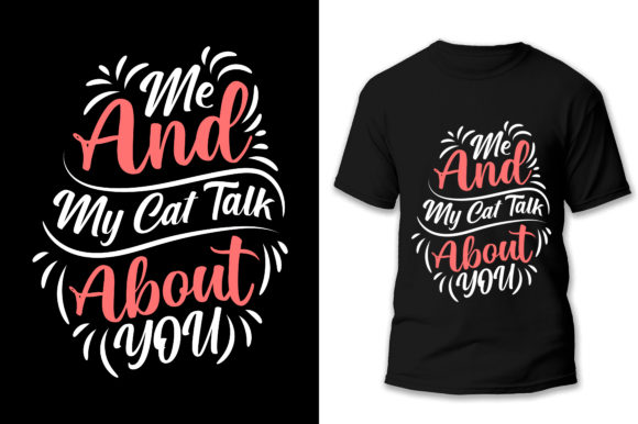 Best Typography Cat T-shirt Design