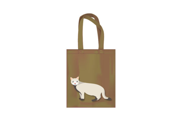 Black White Tote Bag Cat Quote Retro