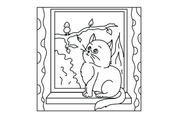 Cat Coloring Page Review