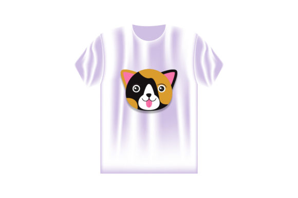 Cat Print Style Girl T Shirt