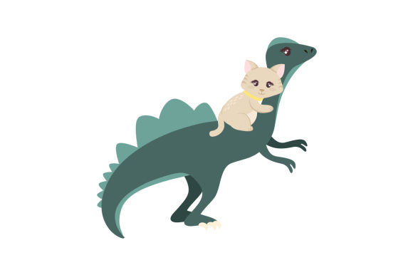 Cat Riding Spinosaurus