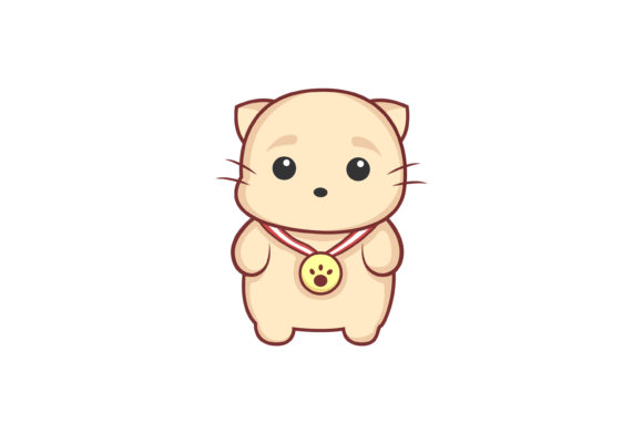 Cute Animal Wearing Cat Collar