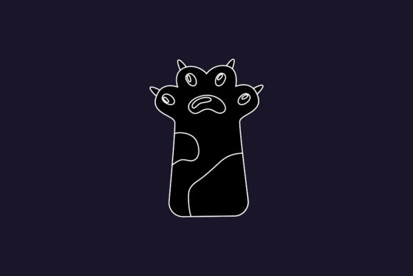 Cute Cat Icon Feet