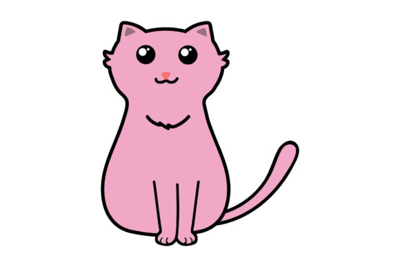 Cute Cat Illustratinos Vector