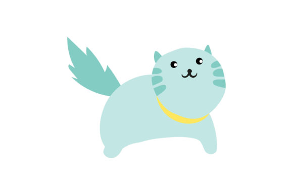 Cute Cat Illustration Desain Vector