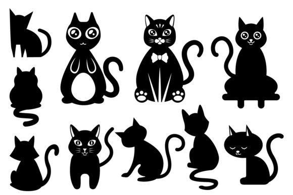 Cute Cats Illustration Set