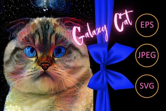 Galaxy Cat Digital Painting