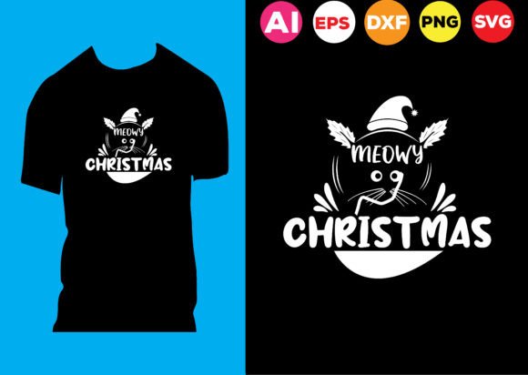 MEOWY CHRISTMAS T-SHIRT