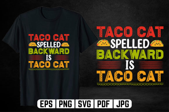Taco Free SVG Typography T-Shirt Design